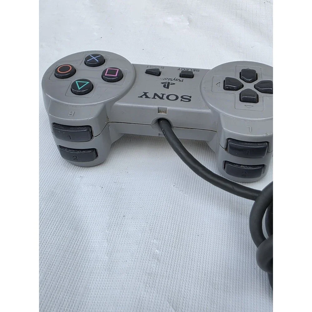 Sony PlayStation 1 PS1 Grey Controller SCPH-1080 Authentic OEM Original Tested